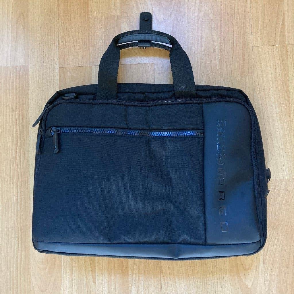 Samsonite red briefcase laptoptas zwart zgan 14'', Computers en Software, Laptoptassen, Gevoerd laptopvak, Aktetas, Ophalen of Verzenden