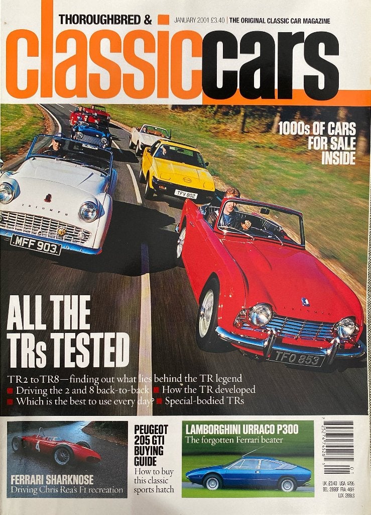 Classic Cars Magazine Januari 2001 - TRs Getest, Gelezen, Algemeen, Diverse auteurs, Ophalen of Verzenden