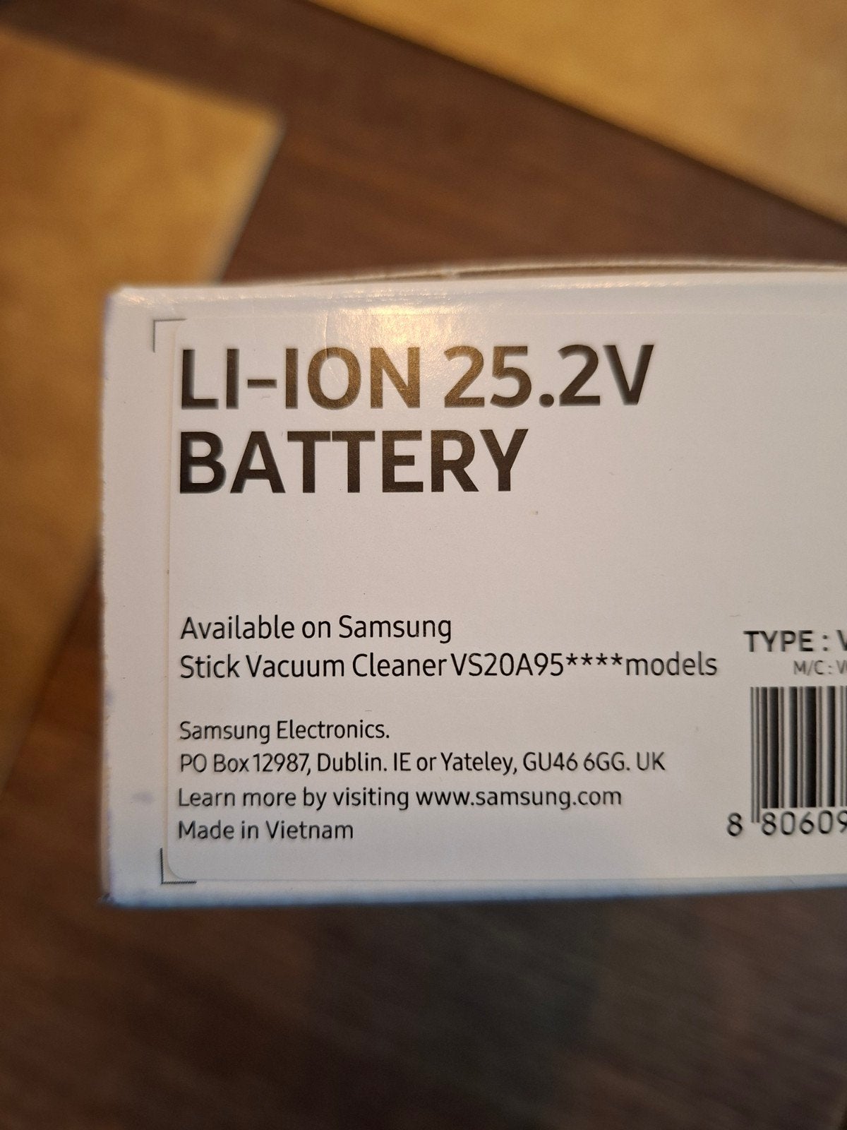 Samsung Li-ion 25.2V Batterij NIEUW, Ophalen of Verzenden, Nieuw