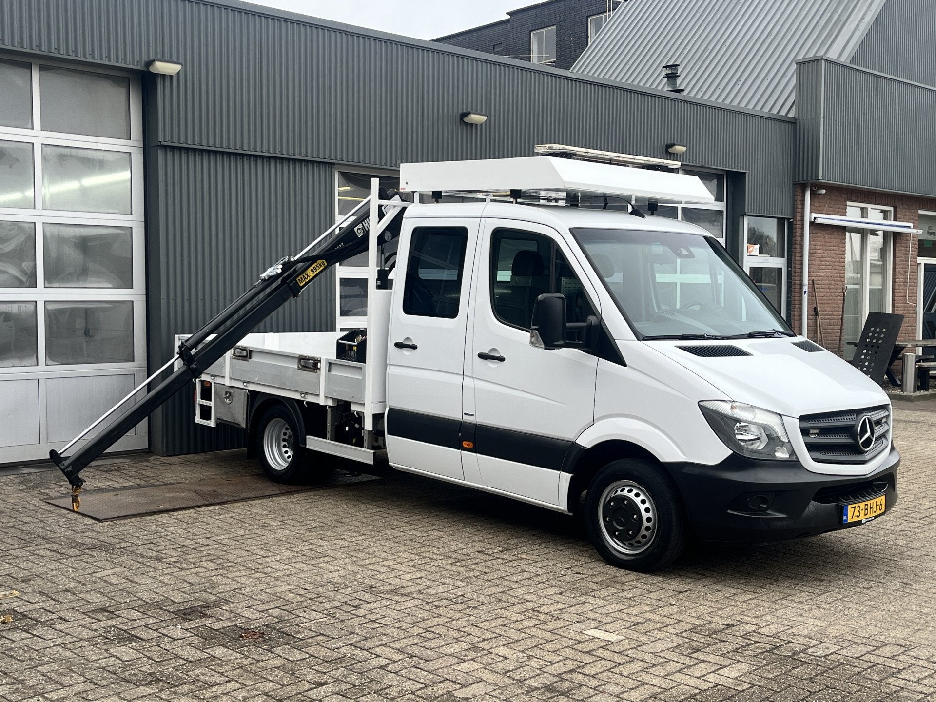 Mercedes-Benz Sprinter 513 CDI 366 Hiab Laadkraan 018T Trekh, Automaat, Stof, Gebruikt, 4 cilinders