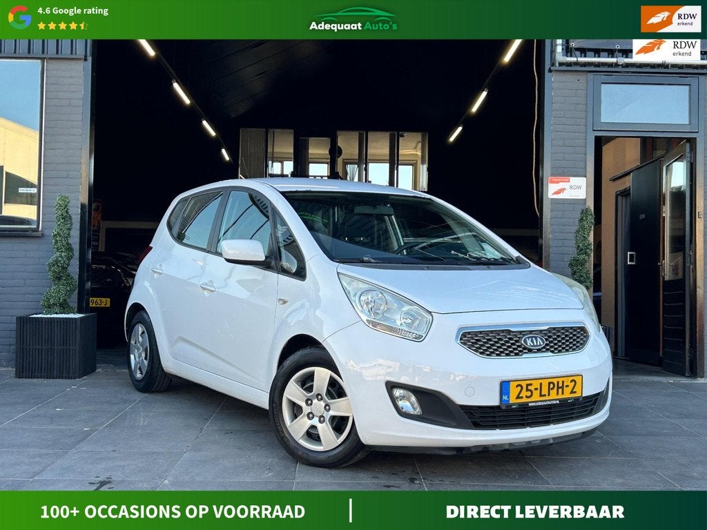 Kia Venga 1.4 CVVT X-tra|Airco|Cruise|PDC|Trekhaak|NAP|APK, Voorwielaandrijving, Euro 5, Stof, Gebruikt