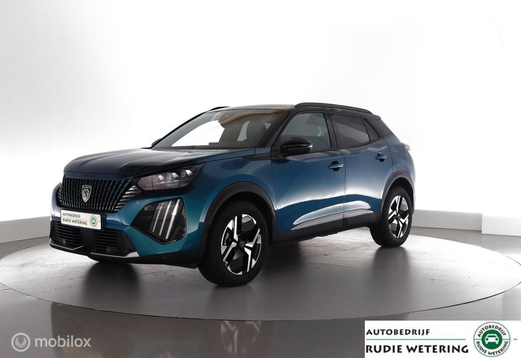Peugeot 2008 1.2 Hybrid 136 GT automaat GT leer|led|cam360|e, Auto's, 1272 kg, 136 pk, Gebruikt, 1199 cc