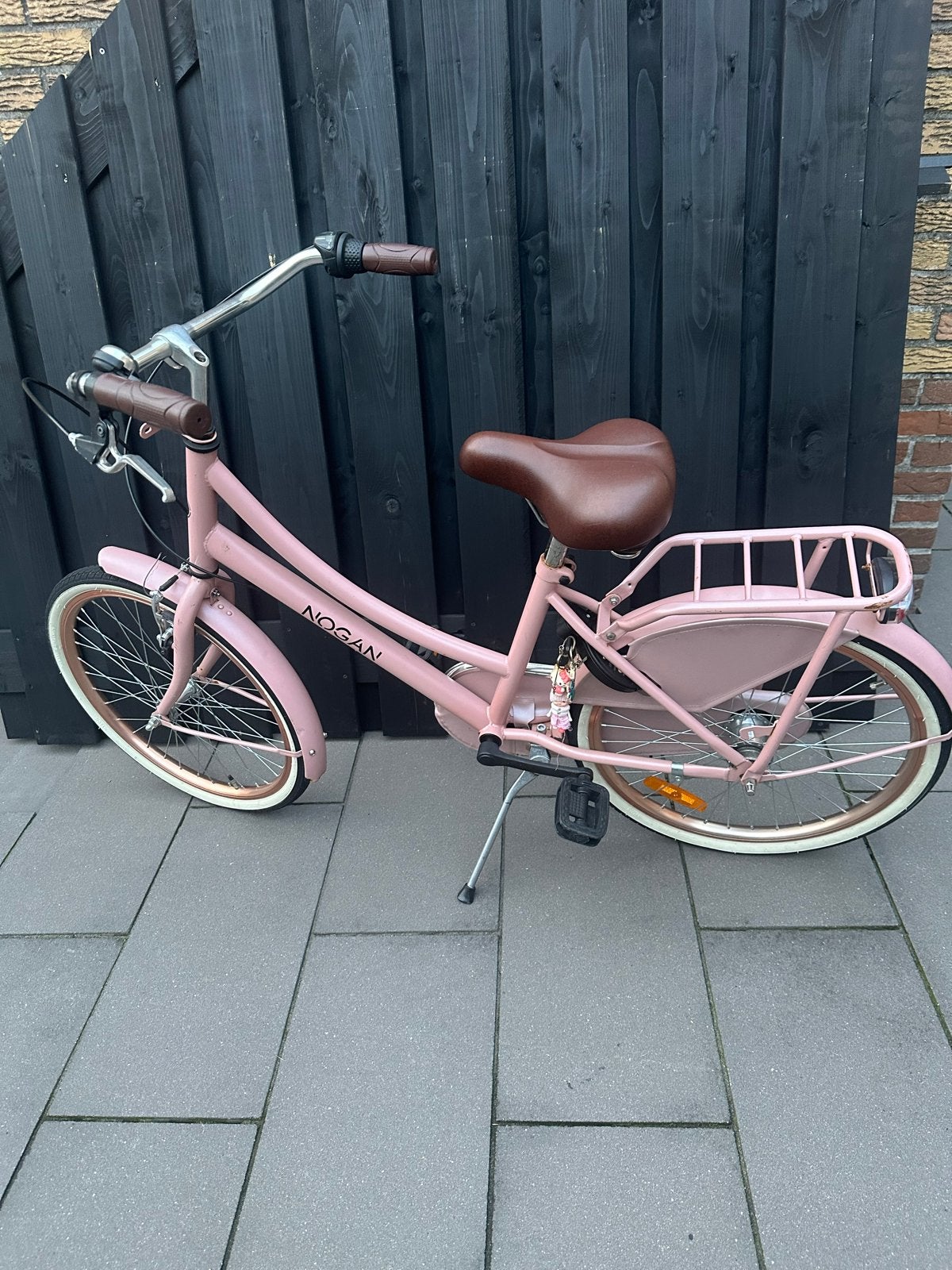 Nogan Damesfiets - Roze Stadsfiets met Terugtraprem, Overige merken, Terugtraprem, Gebruikt, Ophalen of Verzenden