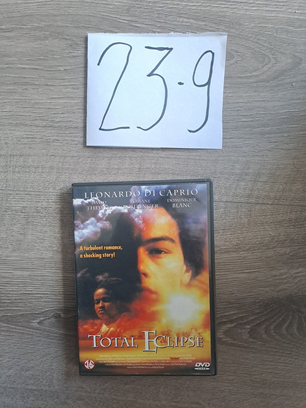 Total Eclipse DVD - Leonardo DiCaprio - Romantisch Drama, Vanaf 16 jaar, Ophalen of Verzenden, Gebruikt, Romantiek
