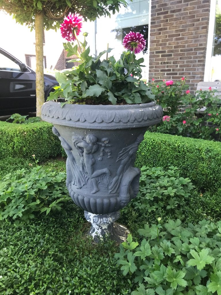 Betonnen sierbloempot, Ophalen, Gebruikt, 40 cm of meer, Rond
