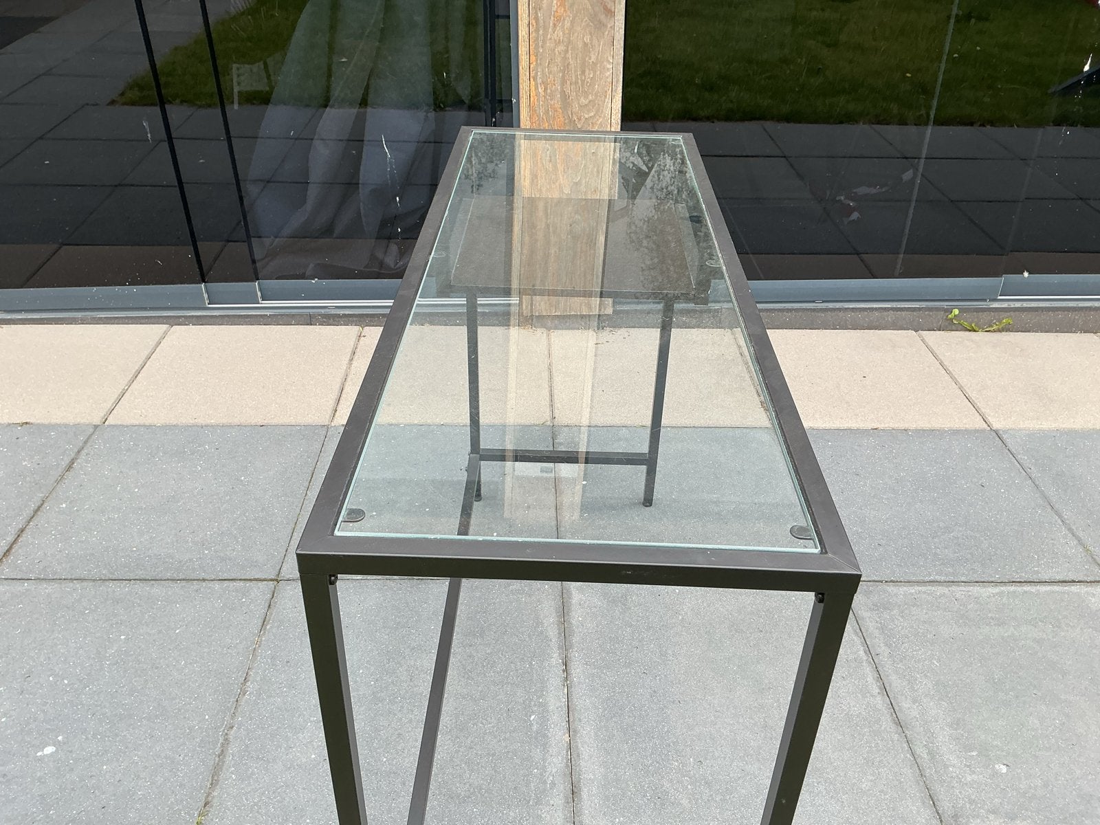 Kaptafel/comuptertafel +ovaal spiegel, Huis en Inrichting, 100 tot 150 cm, Tot twee personen, Rechthoekig, 50 tot 100 cm