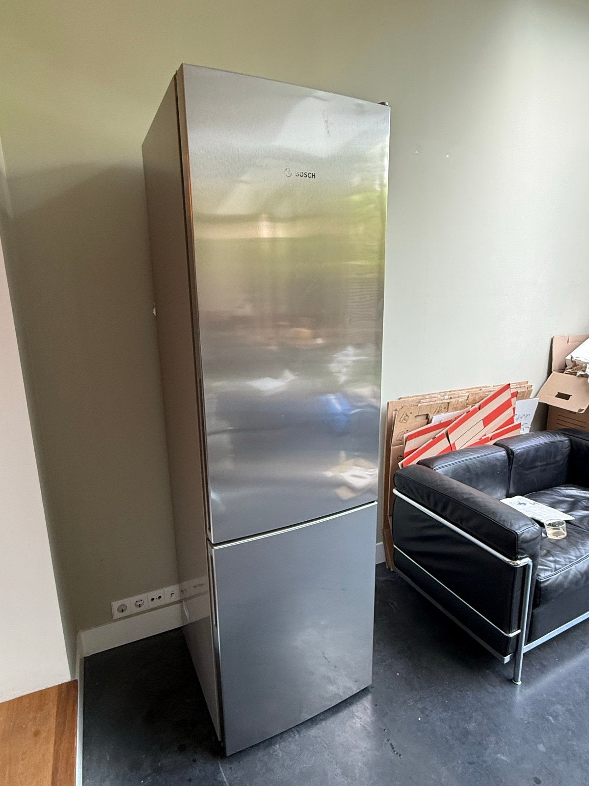 Bosch KGV39VI30 Koel-vriescombinatie RVS, Witgoed en Apparatuur, Ophalen, Gebruikt, 200 liter of meer, 60 cm of meer