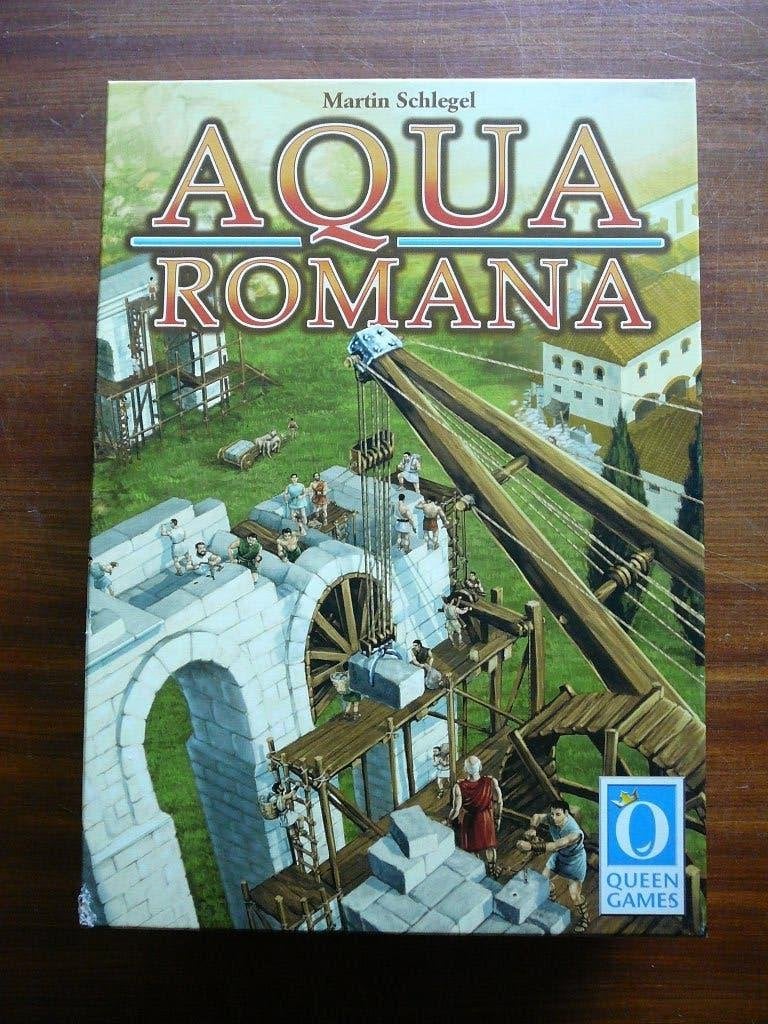 Bordspel - Aqua Romana - aquaductbouw in de Romeinse tijd, Ophalen of Verzenden, Zo goed als nieuw, Queen Games