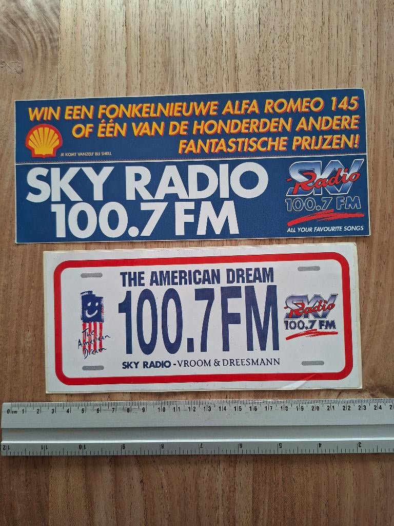 Stickers skyradio, Ophalen of Verzenden, Zo goed als nieuw, Film, Tv of Omroep