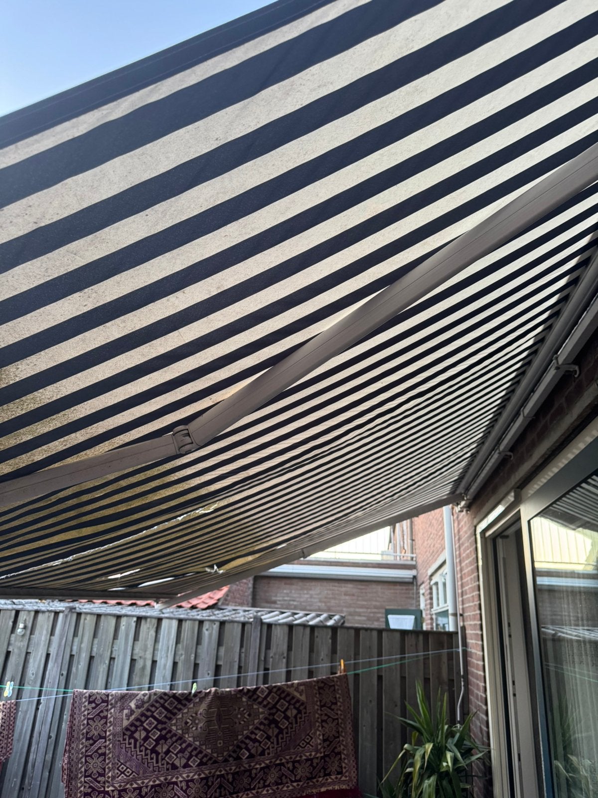 zonnescherm, 150 tot 300 cm, Ophalen, Zo goed als nieuw, Knikarmscherm