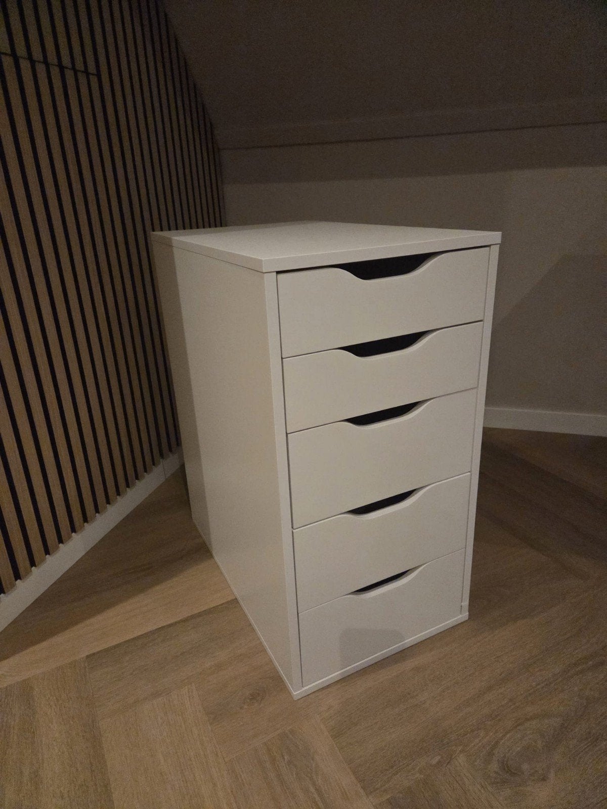 IKEA Alex ladeblok met 5 laden - Wit, Huis en Inrichting, Ophalen, Overige materialen, Minder dan 50 cm, Gebruikt