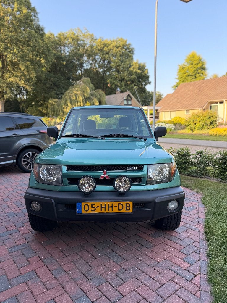 Mitsubishi Pajero 1.8 GDI 3DRS 2001 Groen, Auto's, Mitsubishi, Particulier, Pajero, 4x4, Airbags, Airconditioning, Centrale vergrendeling