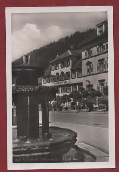 Duitsland - Bad Teinach (Schwarzwald) Hotel Hirsch - 1949, Verzenden, 1940 tot 1960, Gelopen, Duitsland