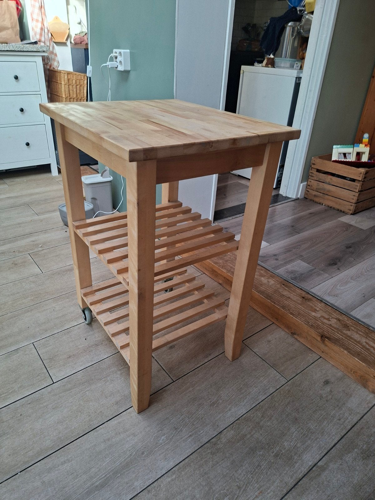 bäkvam van ikea trolly/ roltafel, Ophalen, Gebruikt