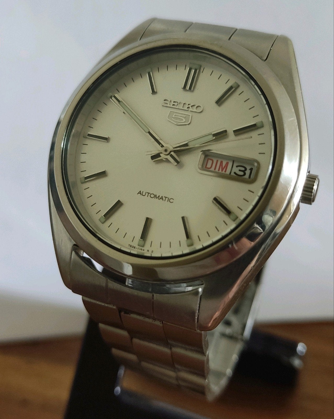 Seiko 5 automatic vintage met nieuwe service, Ophalen of Verzenden, Staal, Seiko, 1960 of later