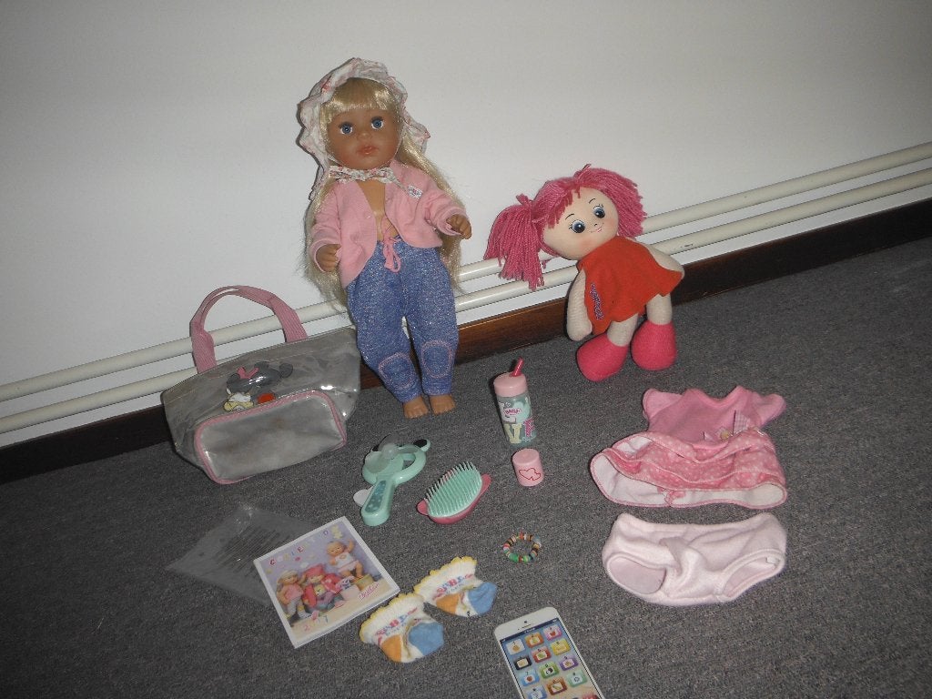 baby born grote zus met acc, Kinderen en Baby's, Ophalen, Zo goed als nieuw, Babypop