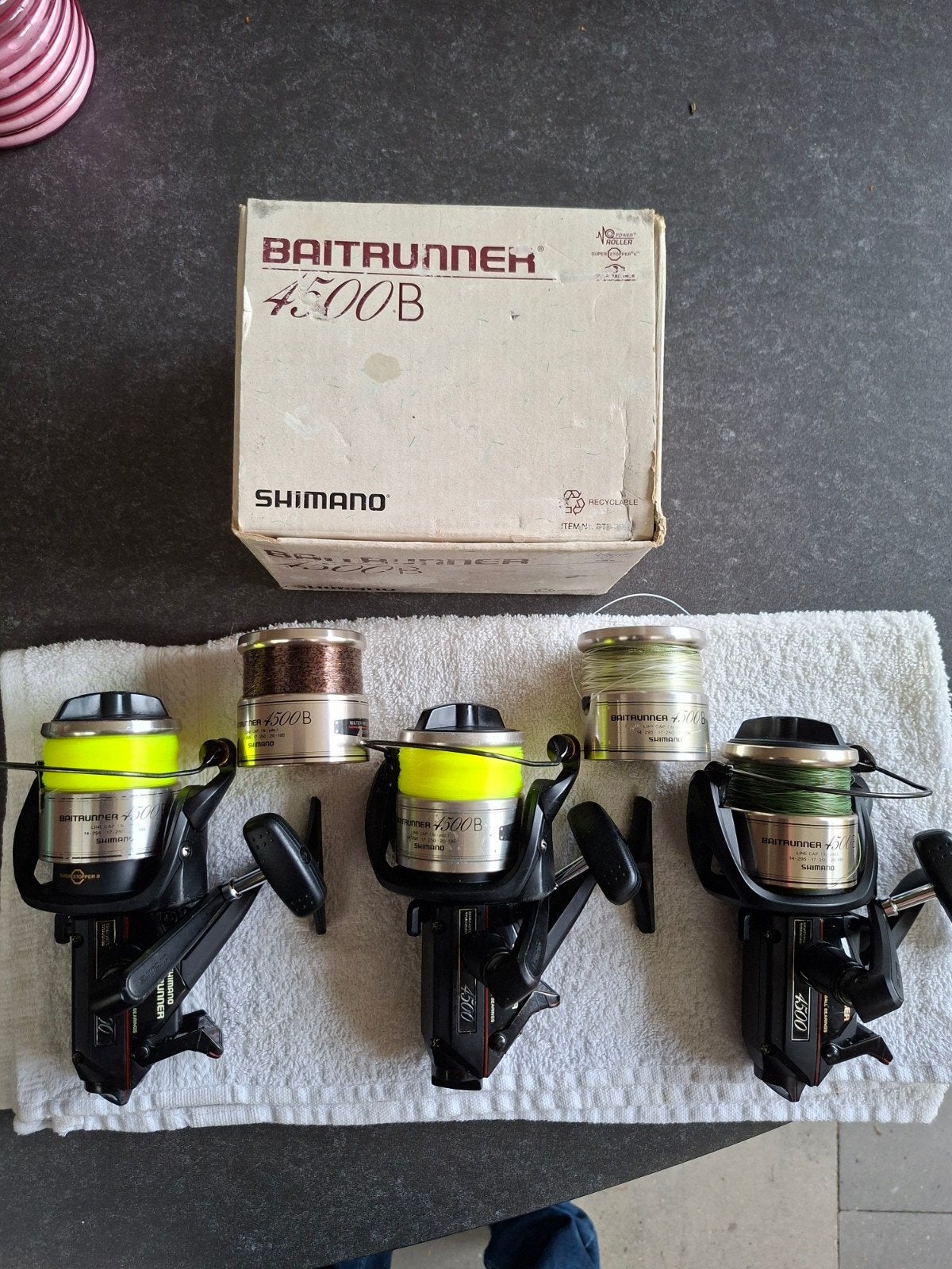 3 Schitterende Shimano 4500B Beetrunners., Ophalen of Verzenden, Gebruikt, Molen