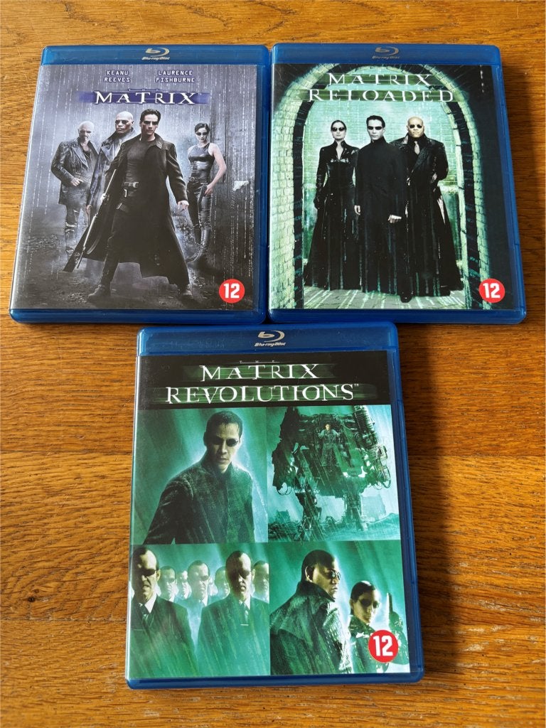 Blu-ray's Matrix 1 t/m 3 - Trilogie / Trilogy - NL-Uitgaves, Cd's en Dvd's, Blu-ray, Verzenden, Spaans, Film, Science Fiction en Fantasy
