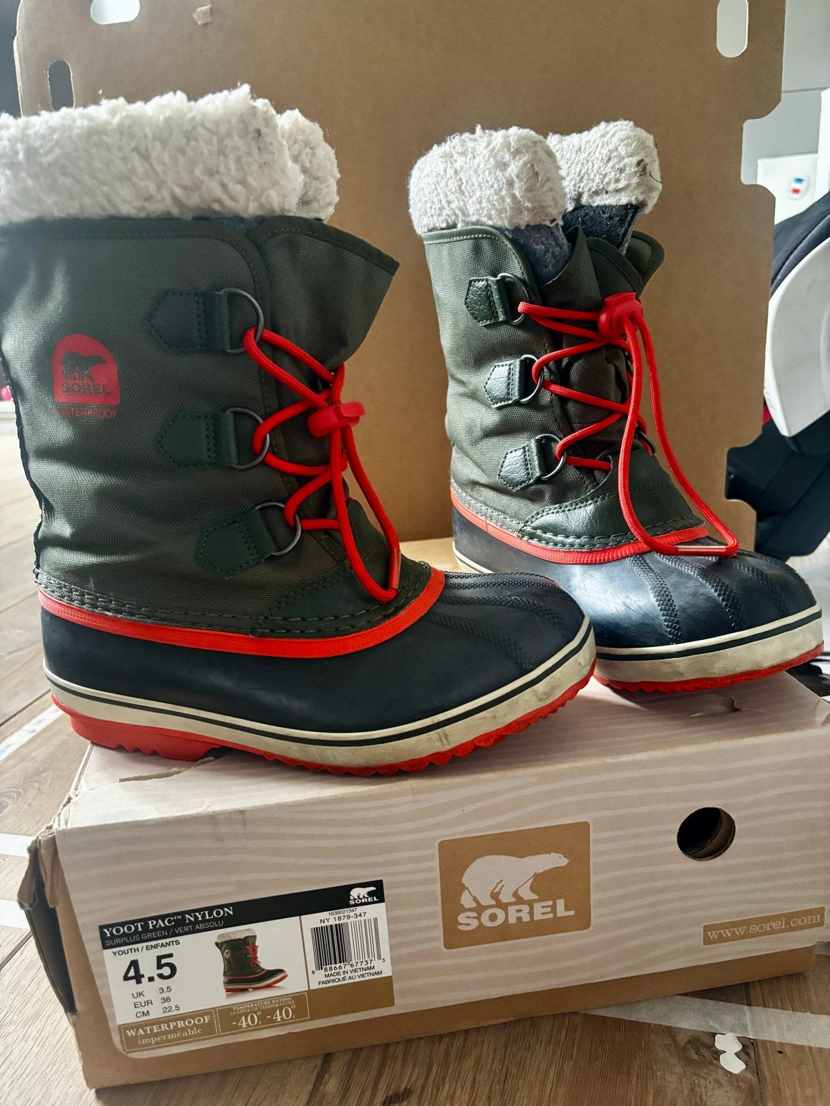 Sorel Yoot Pac Nylon winterlaarzen maat 36, Ophalen of Verzenden, Gebruikt, Jongen of Meisje, Laarzen