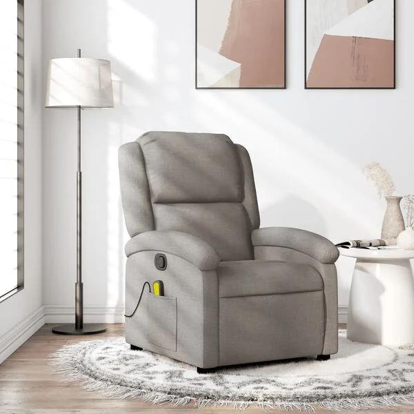 Zo goed als nieuwe taupe massagestoel, Ophalen, Zo goed als nieuw