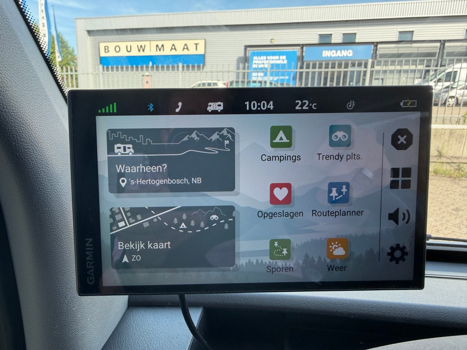 Garmin Camper 795 Navigatie met verlengde houder, Verzenden, Gebruikt