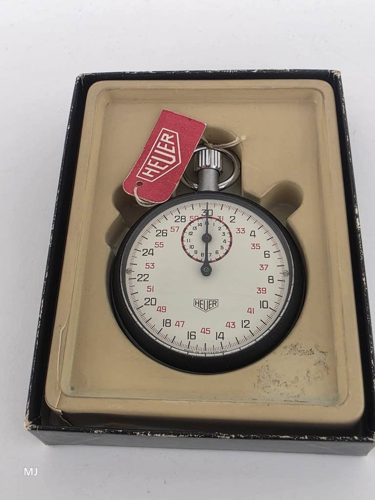 Heuer stopwatch 403.202                                  H35, Staal, ., Overige materialen, Nieuw