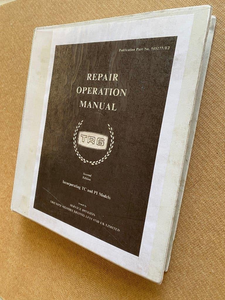 Triumph TR6 Repair Operation Manual (Second Edition)., Auto diversen, Handleidingen en Instructieboekjes, Ophalen of Verzenden