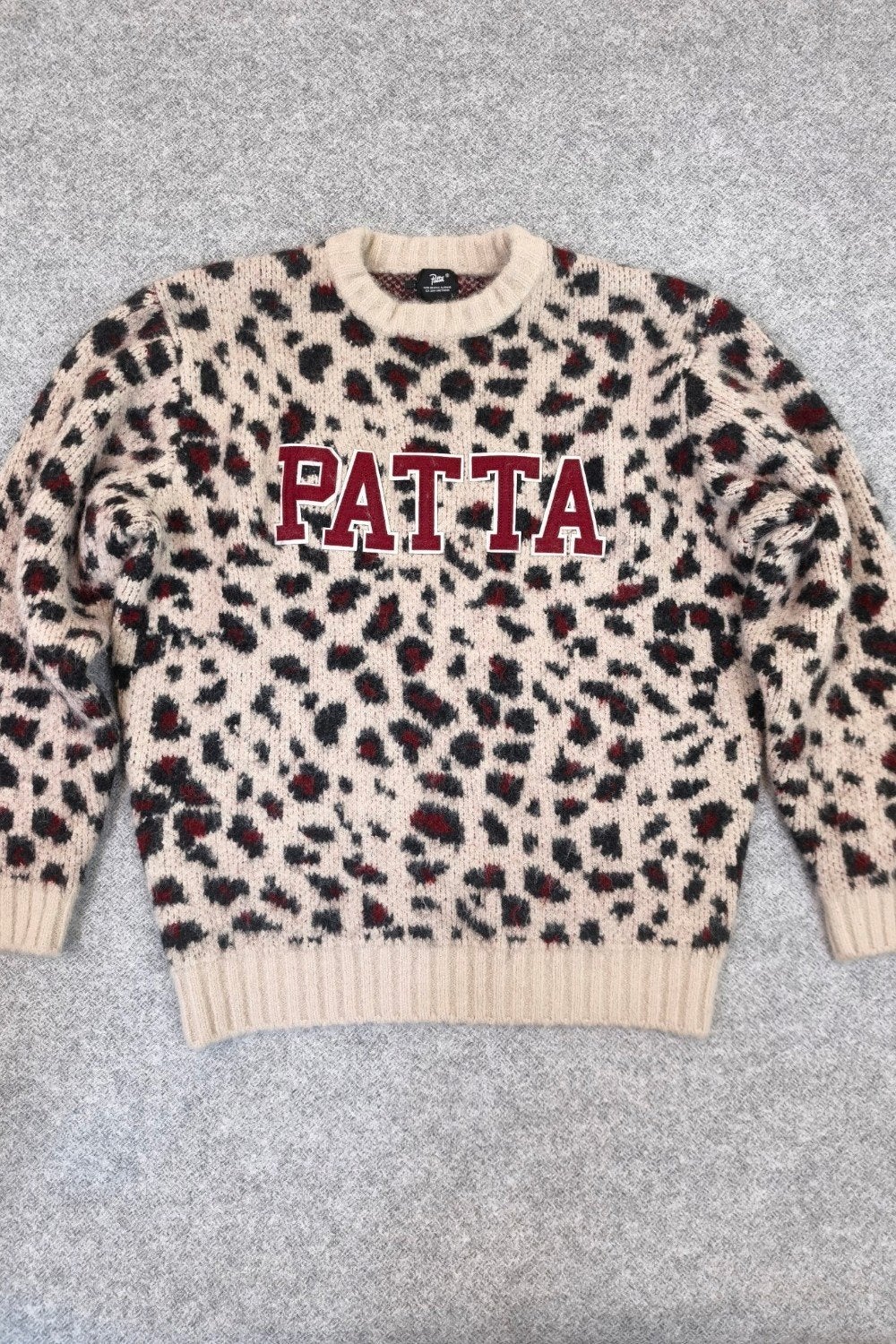 Patta Leopard Print Trui Maat L, Maat 52/54 (L), Nieuw, Patta, Meerkleurig