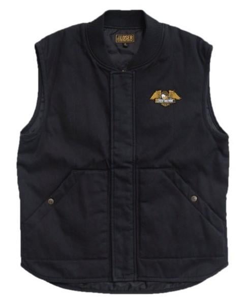 Loser machine condor ii vest dusty black x-large, Kleding | Heren, Bodywarmers, Nieuw, Maat 56/58 (XL), Zwart, Ophalen of Verzenden