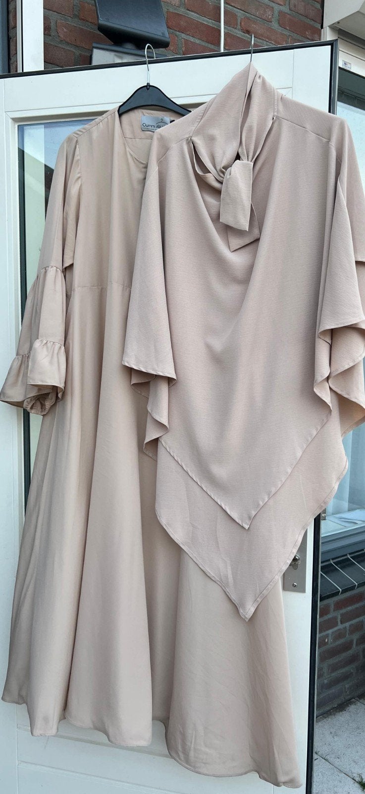 khimaar creme kleur, Overige typen, Beige, Maat 46/48 (XL) of groter, Ophalen of Verzenden