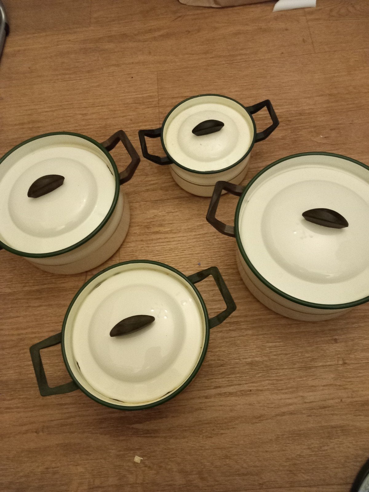 Emaille pannenset 4 delig., Ophalen