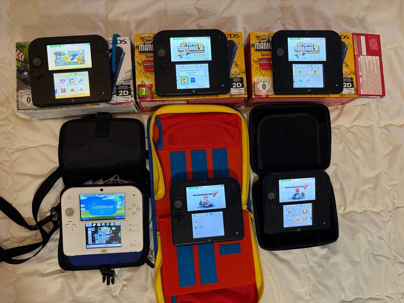 Nintendo 2DS consoles - Losse verkoop - Gebruikt/gloednieuw, Overige kleuren, 2DS, Ophalen of Verzenden, Gebruikt