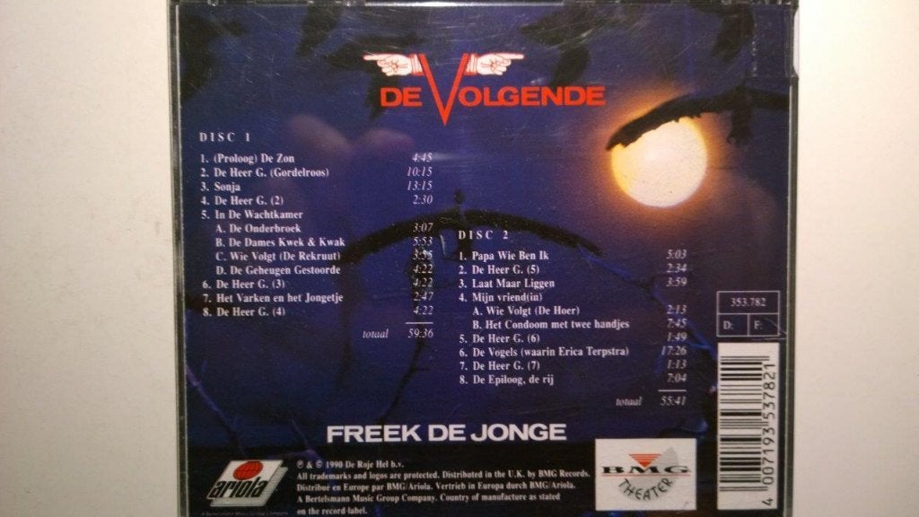 Freek de Jonge - De Volgende, Cd's en Dvd's, Cd's | Humor en Cabaret, Ophalen of Verzenden, Zo goed als nieuw, Album