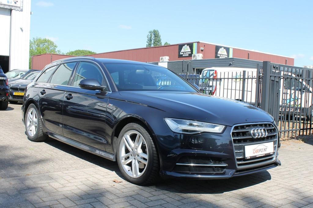 Audi A6 Avant 1.8 TFSI ultra S-Line Trekhaak 1e Eigenaar LED, Gebruikt, Zwart, Blauw, Origineel Nederlands