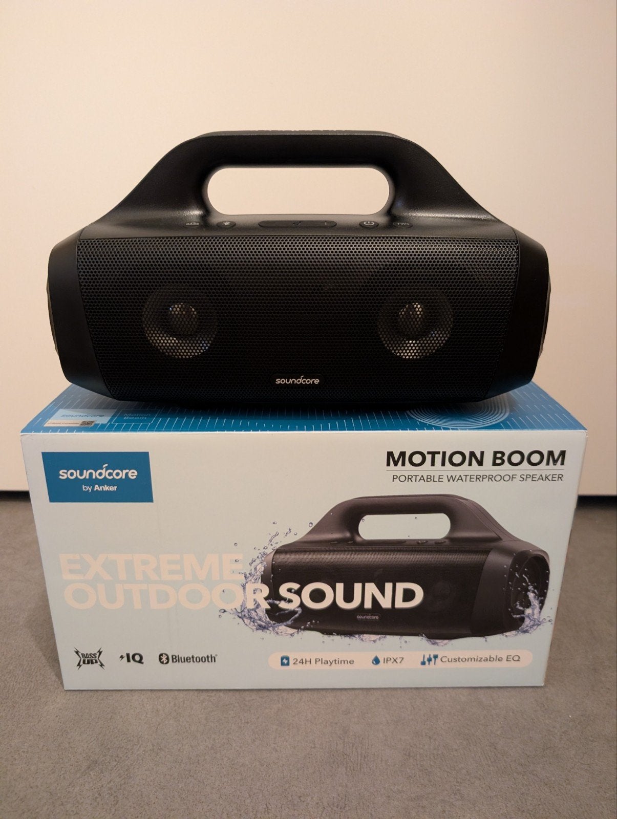 Soundcore Motion Boom Draagbare Waterdichte Speaker Nieuw, Audio, Tv en Foto, Luidsprekers, Nieuw, Ophalen of Verzenden, Draagbare speaker