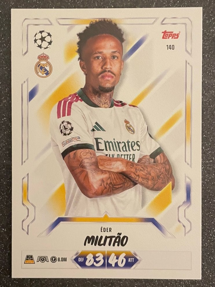 Topps MA 26/27    MILITÃO    REAL MADRID, Verzenden, Zo goed als nieuw, Plaatje