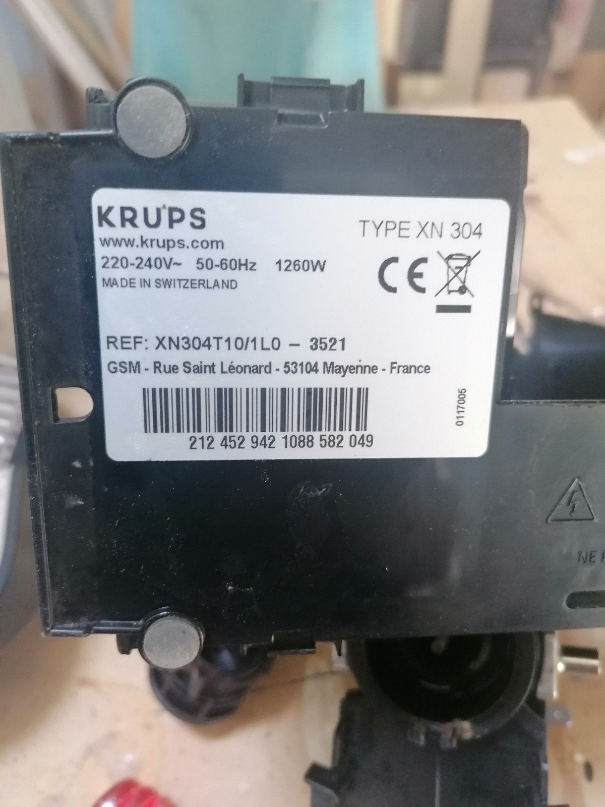 Krups XN304 Nespresso onderdelen - Niet werkend, Ophalen of Verzenden, Niet werkend