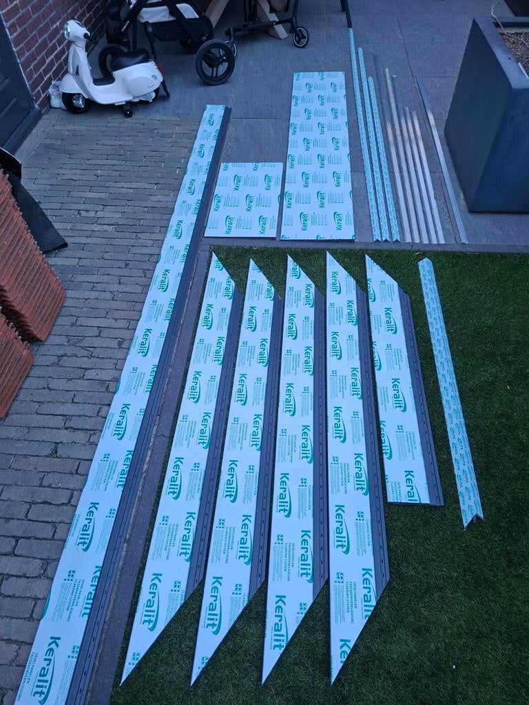Keralit gevelbekleding en afwerking diverse lengtes, Ophalen, Minder dan 25 mm, Overige typen, Nieuw