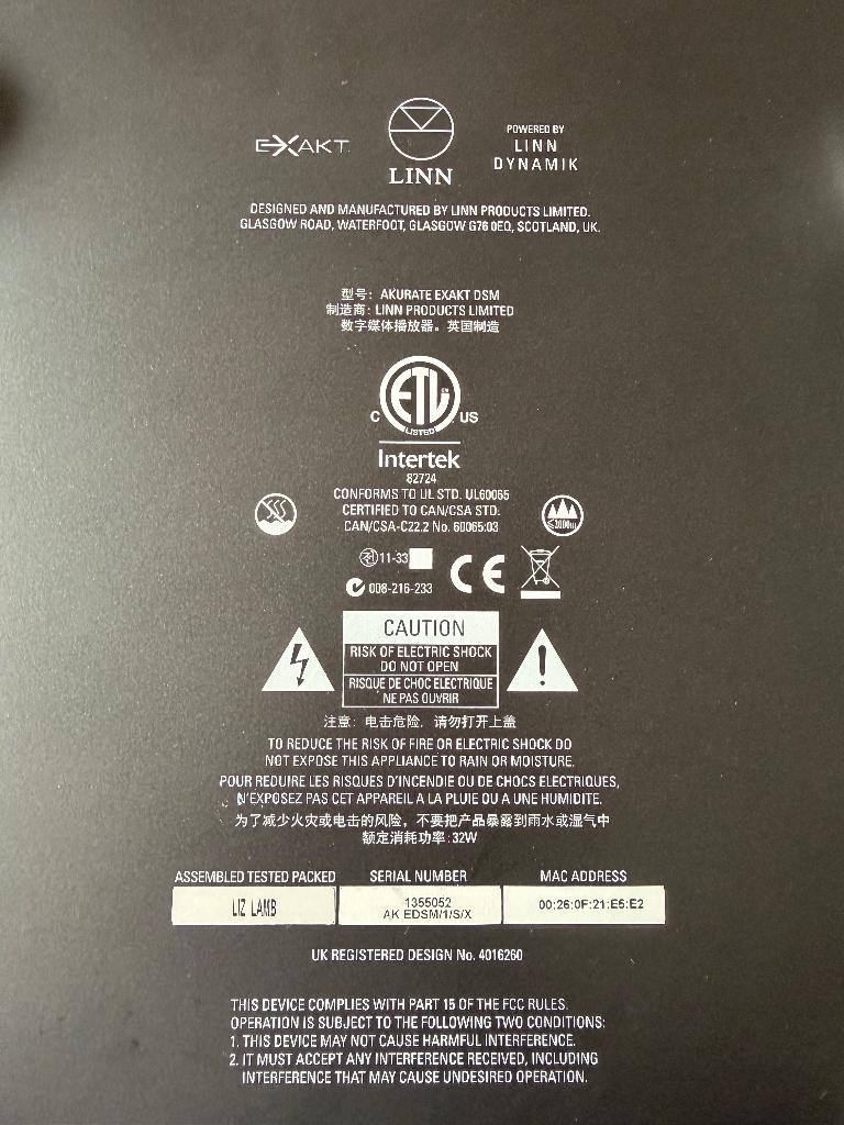 Linn Akurate Exakt DSM, Ophalen of Verzenden, Gebruikt, Stereo, Overige merken