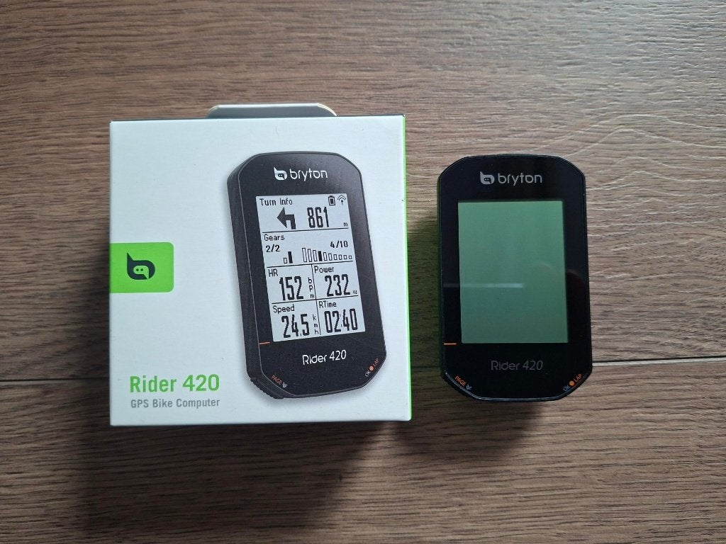 Bryton Rider 420 GPS fietscomputer en Wahoo speed sensor, Ophalen, Draadloos, Zo goed als nieuw