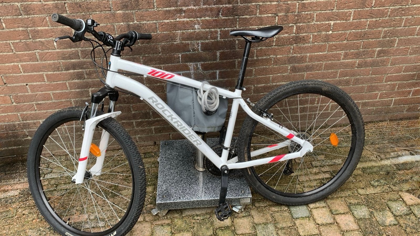 Rockrider ST 100 mountainbike 27.5 inch, Minder dan 10 versnellingen, Gebruikt, Vering, Velgrem