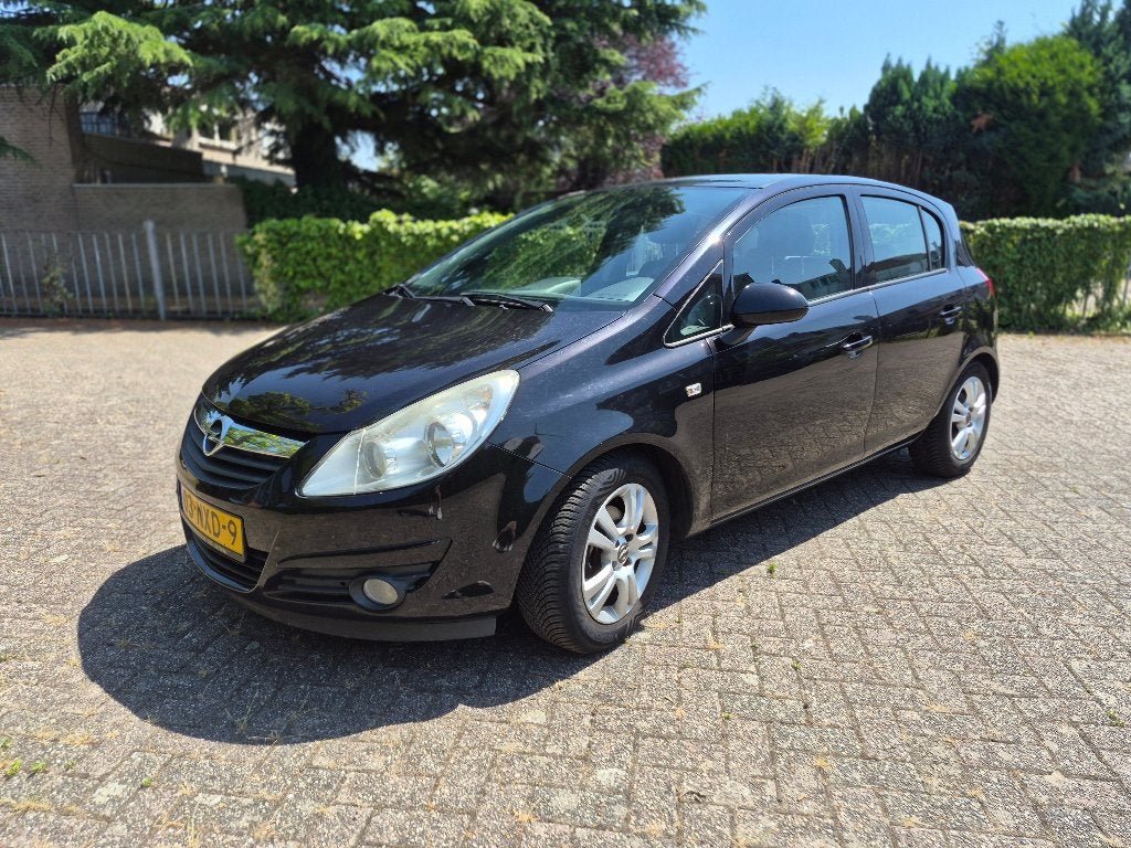 Opel Corsa 1.3 Cdti 70KW 5D 2010 Zwart, Auto's, Opel, Voorwielaandrijving, Euro 5, Mistlampen, Zwart