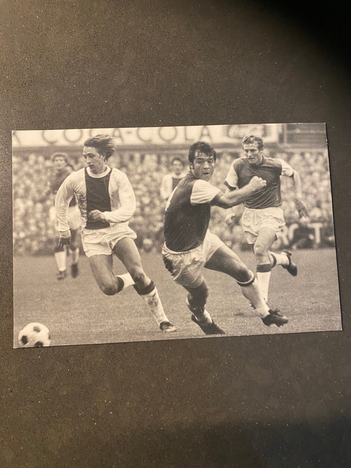 Foto/Kaart Johan Cruyff, Verzenden, Zo goed als nieuw, Ajax, Poster, Plaatje of Sticker