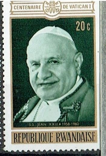 Rwanda 1963 Paus Vaticaan, Verzenden, Postfris, Overige thema's
