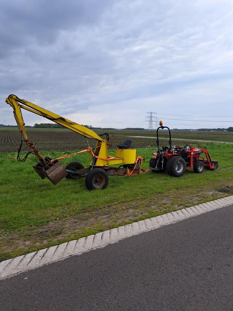 getrokken kraan met knijper, Ophalen