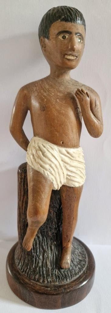 Antiek houten beeld, Ophalen of Verzenden