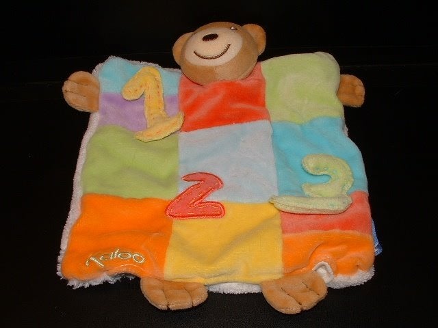 KALOO 123 DOEKJE BEER KNUFFELDOEKJE VELOURS BEIGE ME, Ophalen of Verzenden, Nieuw, Overige typen