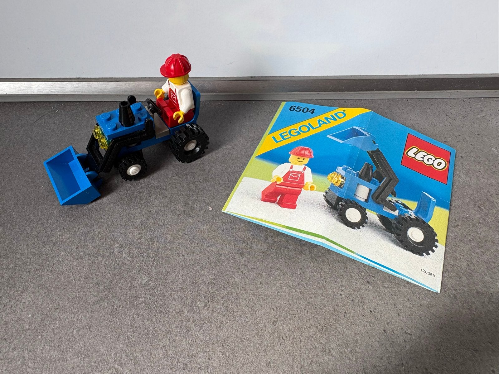 Lego 6504 Legoland met minifiguur en instructieboekje, Gebruikt, Lego, Ophalen of Verzenden, Compleet