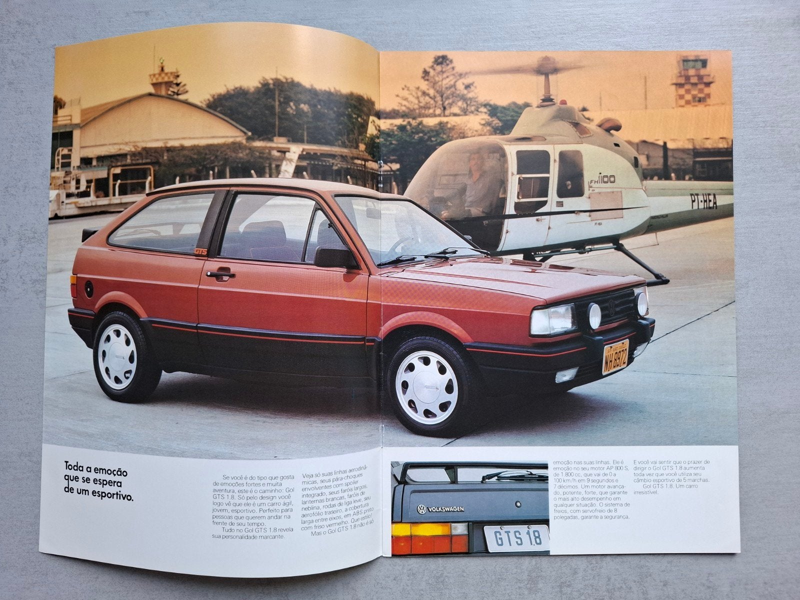 Braziliaanse Volkswagen Gol GTS 1.8 brochure, Ophalen of Verzenden, Zo goed als nieuw, Volkswagen