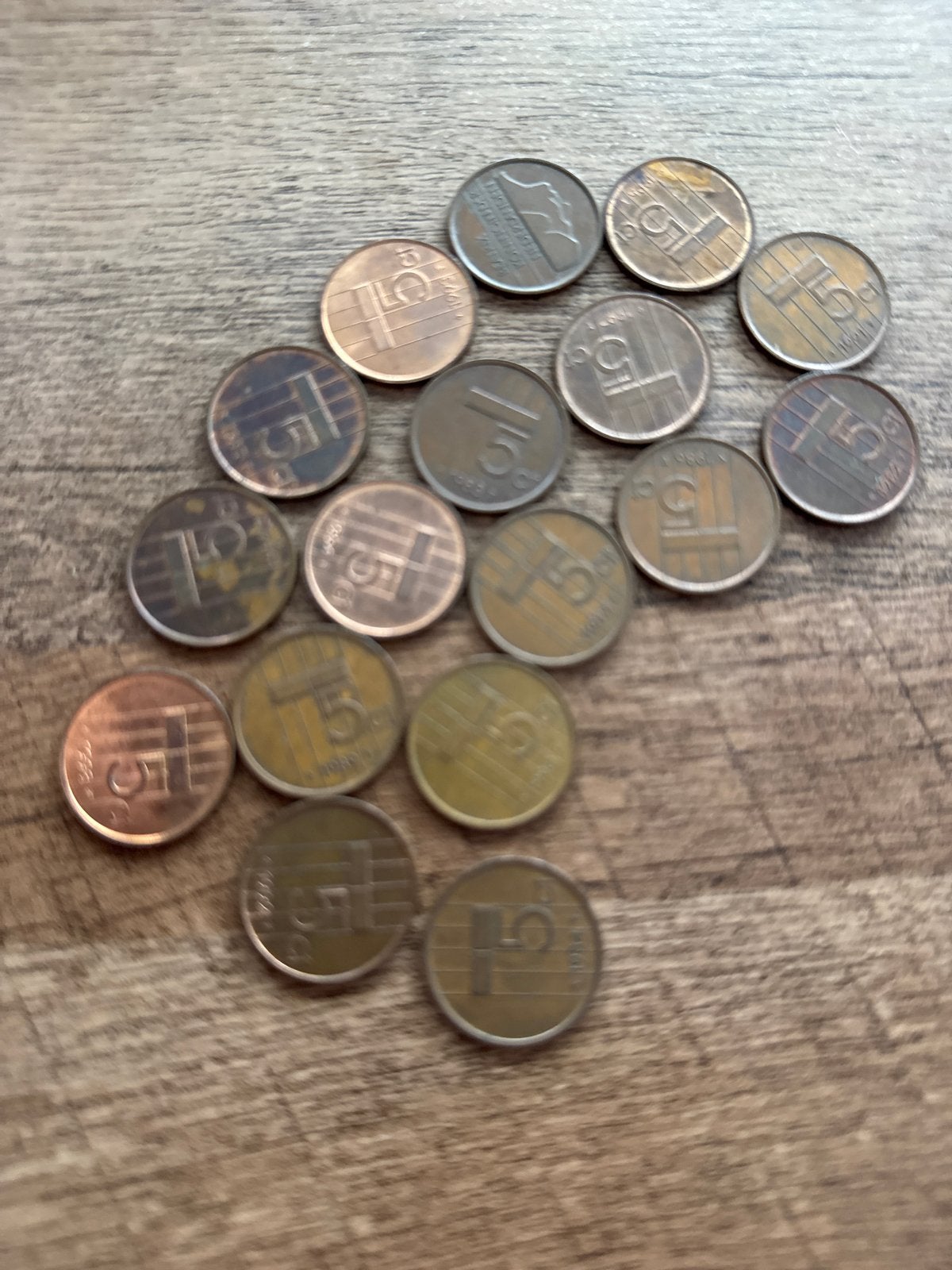 Setje van 17 Nederlandse 5 cent munten (Koningin Juliana), Ophalen of Verzenden, Koningin Juliana, 5 cent, Setje